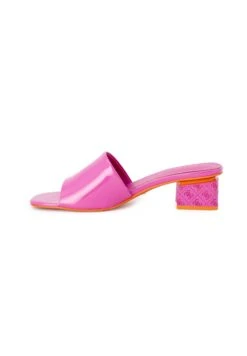 Guess Mules À Talons - Fuxia