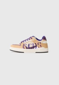 GCDS SPORTIVA LOW UNISEX - Baskets Basses - Beige/violet