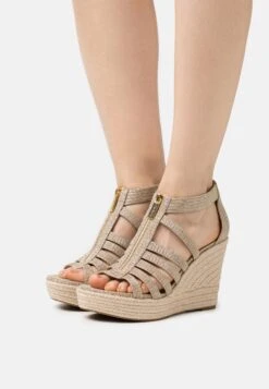 MICHAEL Michael Kors Bradley Wedge - Sandales À Talons Hauts - Pale Gold