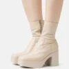 Minelli Bottines À Talons Hauts - Off-White