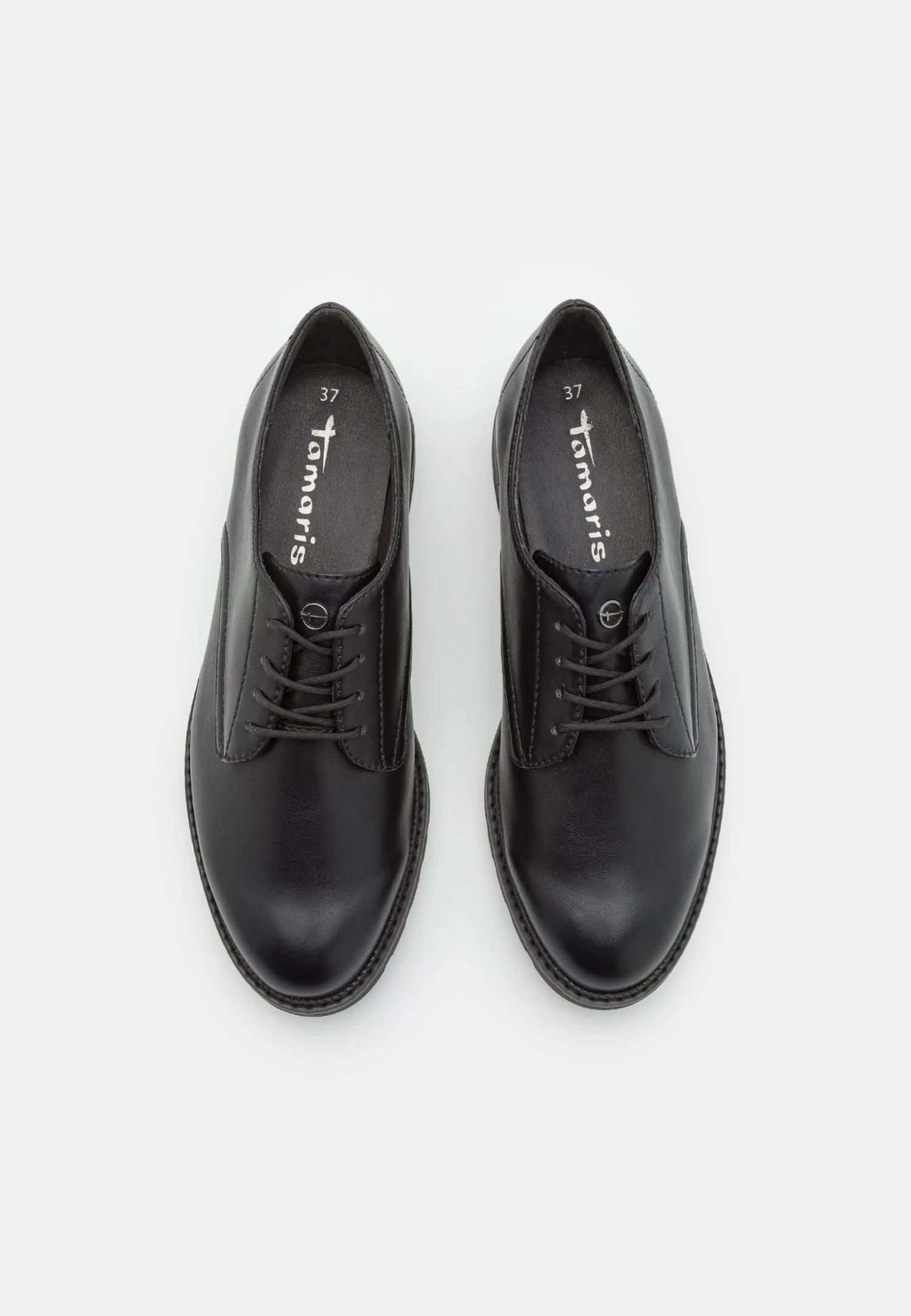 Tamaris Derbies - Black Matt 6 Tamaris Derbies - Black Matt – Image 6