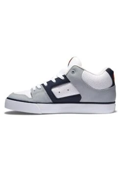 DC SHOES Pure Mid - Chaussures De Skate - Xwsn White Grey Orange