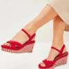 Next Forever Comfort Open Toe - Espadrilles - Red
