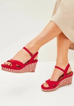 Next Forever Comfort Open Toe - Espadrilles - Red
