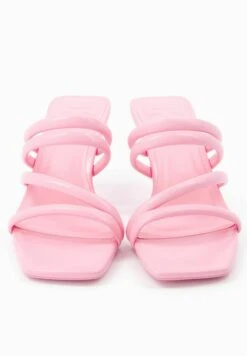 BERSHKA Strappy Stiletto - Mules À Talons - Pink -Tamaris Boutique 2a0e4e89d0a640ce9c730644ab279308