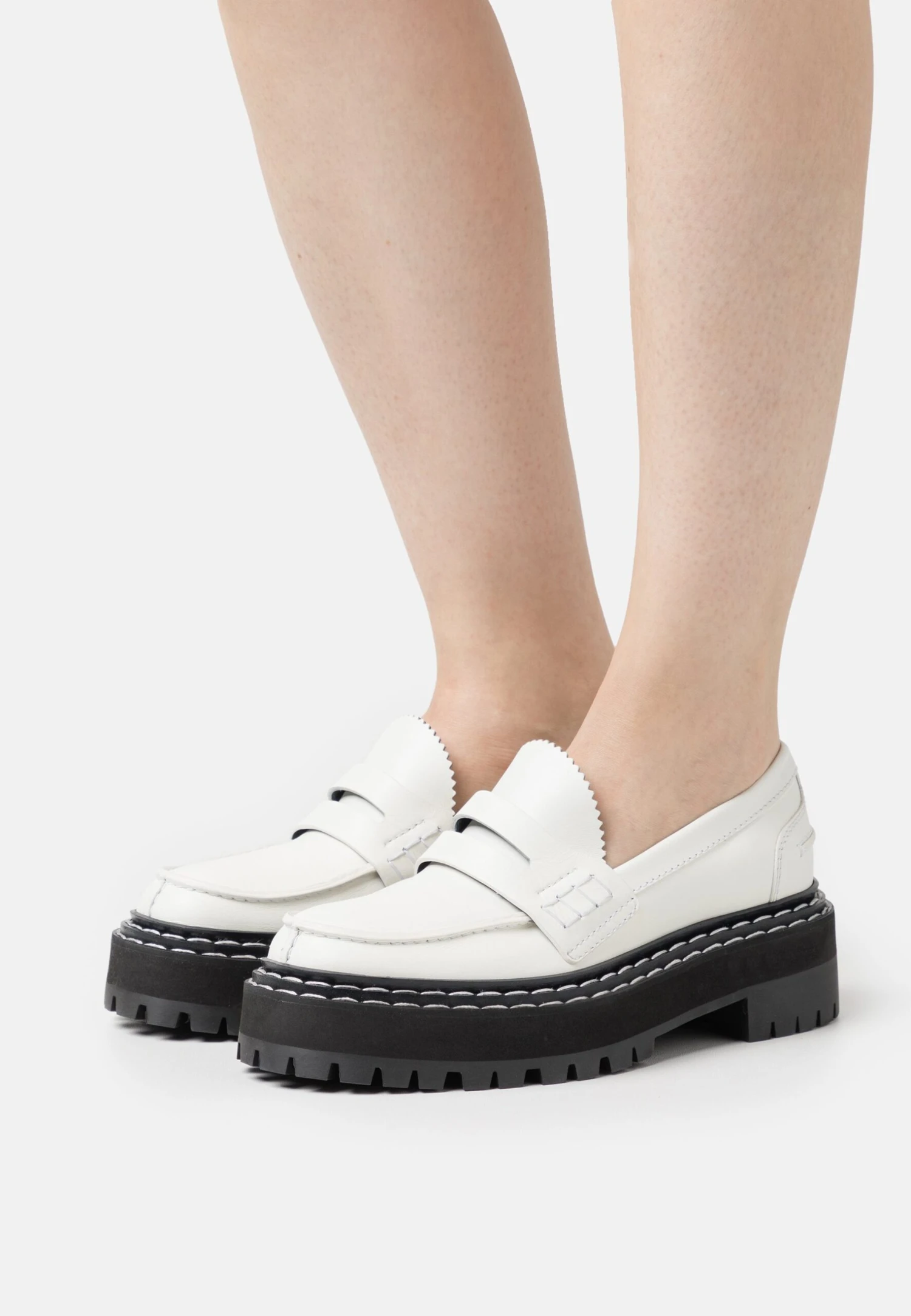 PROENZA SCHOULER Lug Sole Platform Loafers - Mocassins - Natural 1 PROENZA SCHOULER Lug Sole Platform Loafers - Mocassins - Natural