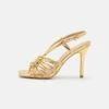 TWINSET Gabietta Oval - Sandales À Talons Hauts - Gold