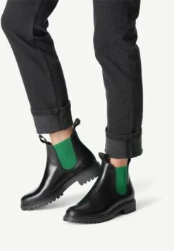 Tamaris Chelsea - Bottines - Blk Lea Green