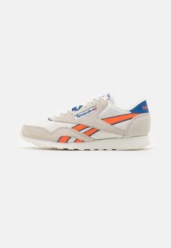 Reebok Classic Cl Nylon Unisex - Baskets Basses - Chalk/Vector Blue/Smash Orange