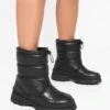Warm Lining - Bottes De Neige - Black