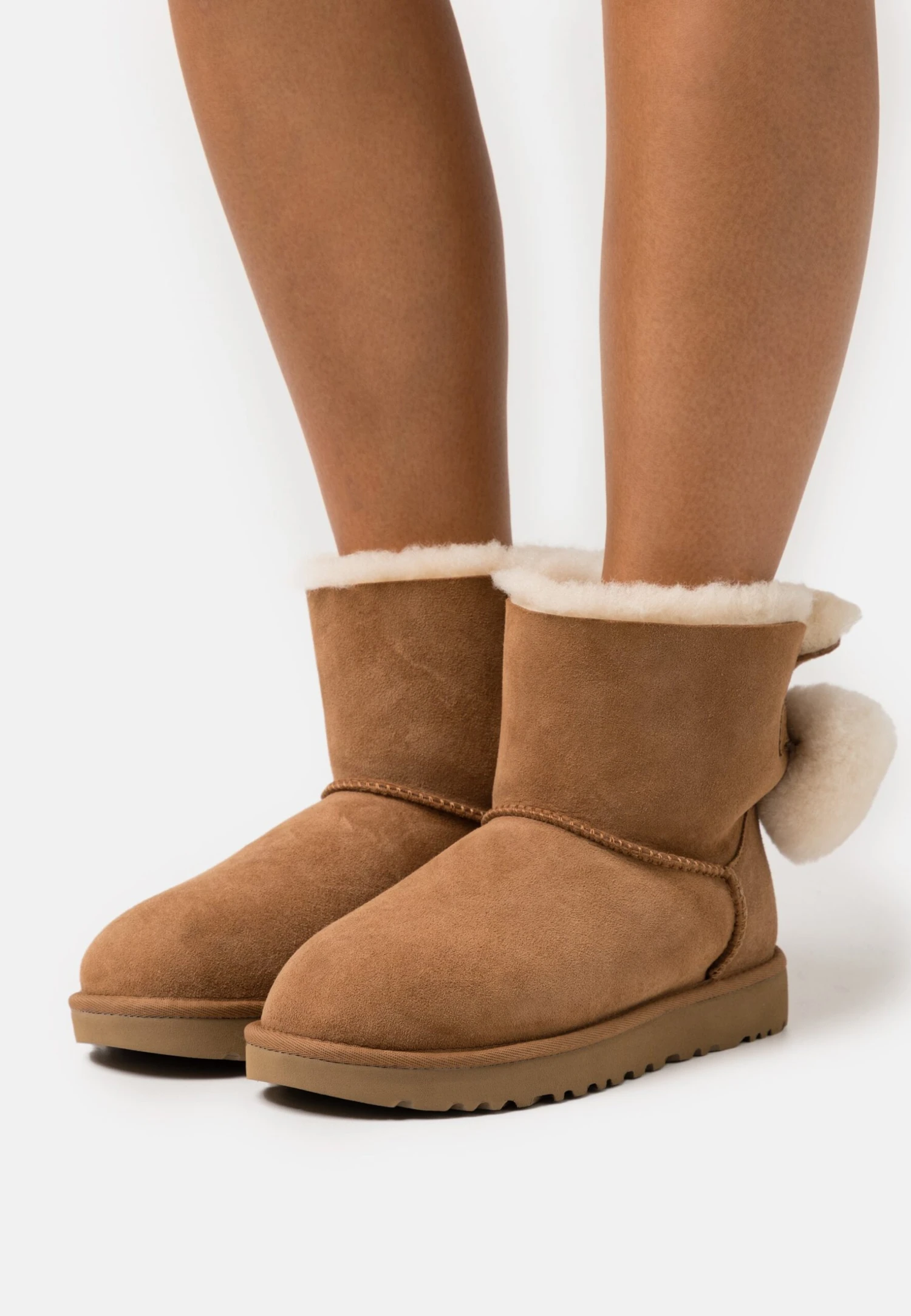 Ugg Mini Bailey Fuzzy Bow - Bottes De Neige - Chestnut 1 Ugg Mini Bailey Fuzzy Bow - Bottes De Neige - Chestnut