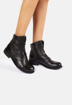 Nouvelles Arrivées 15 Felmini - Bottines À Lacets - Black