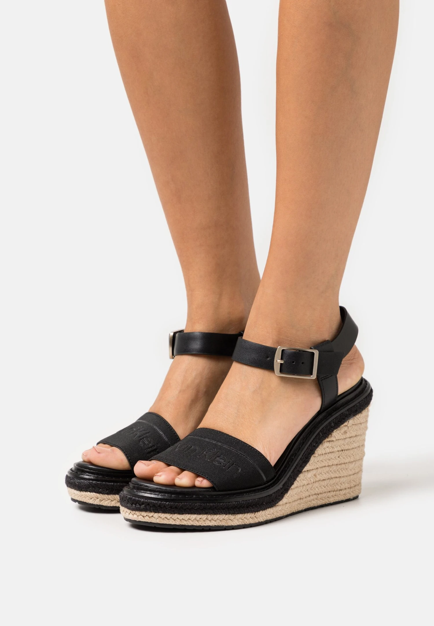 Calvin Klein Wedge - Sandales À Plateforme - Black 1 Calvin Klein Wedge - Sandales À Plateforme - Black
