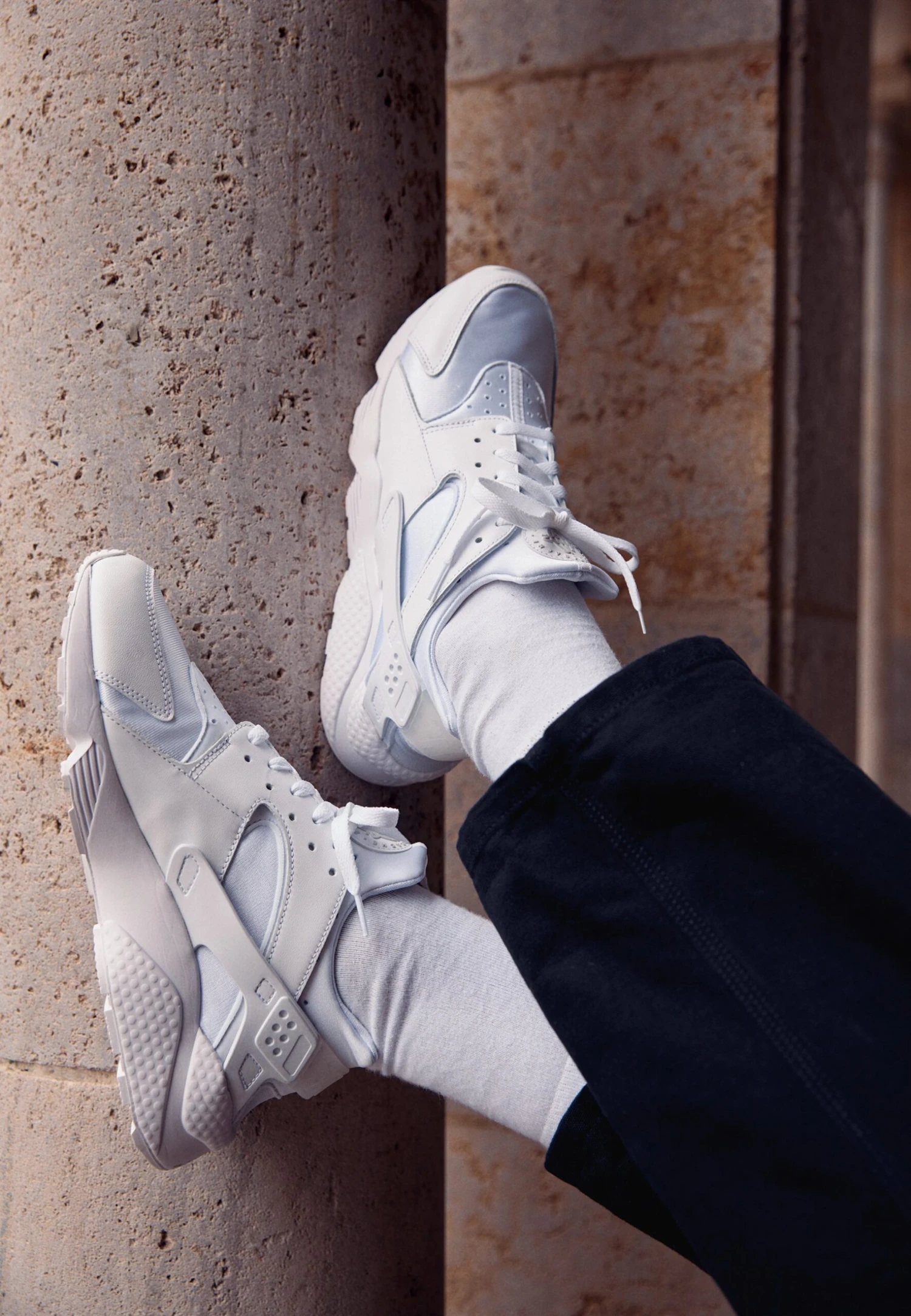 Nike Sportswear Air Huarache Unisex - Baskets Basses - White/Pure Platinum 3 Nike Sportswear Air Huarache Unisex - Baskets Basses - White/Pure Platinum – Image 3