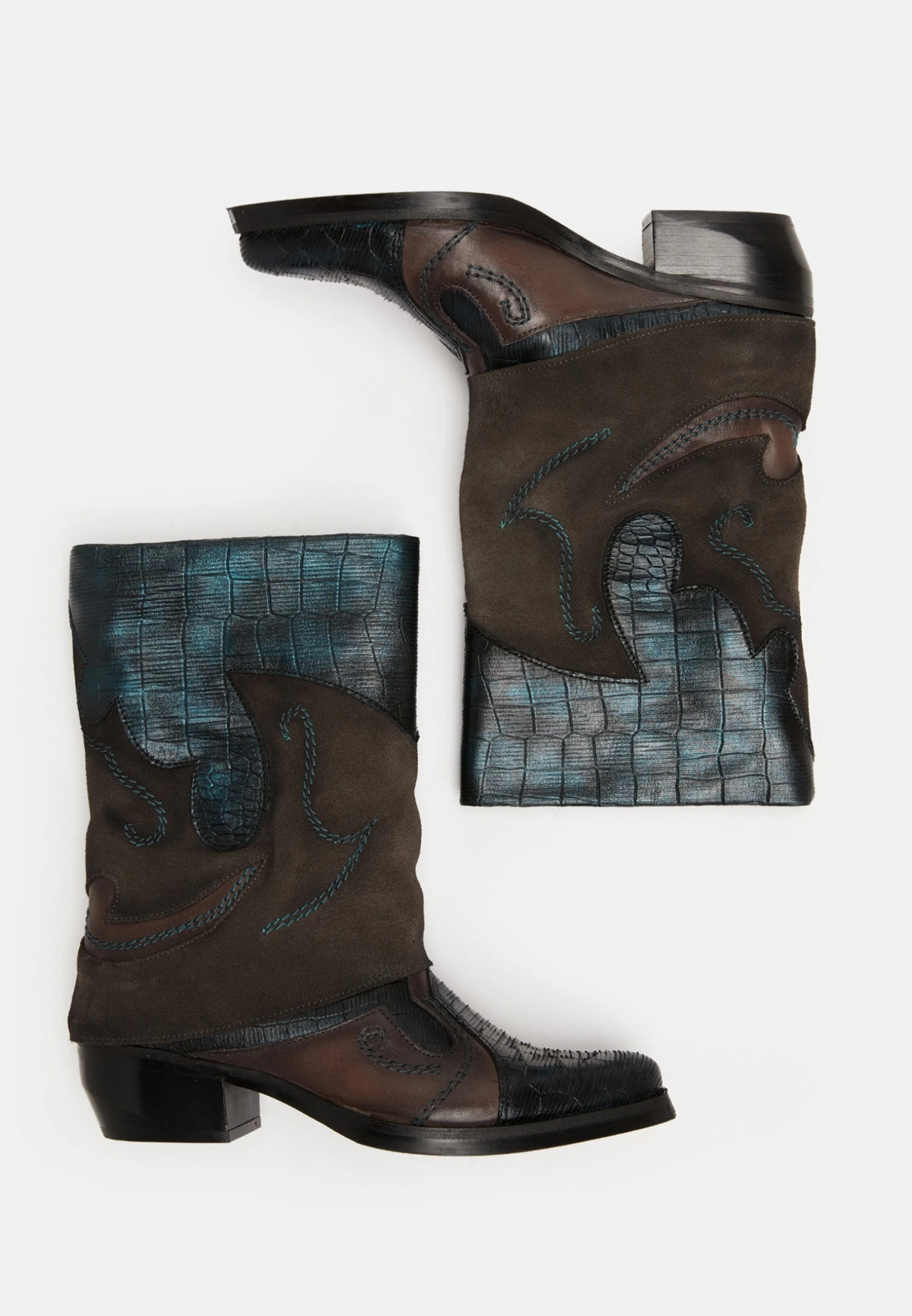 Felmini Santiags - Grey 4 Felmini Santiags - Grey – Image 4