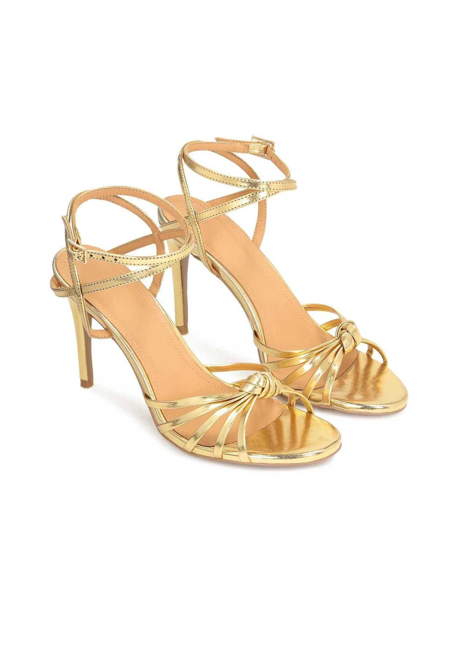 Kazar Diamante-Elegant Sandals With Straps - Sandales À Talons Hauts - Gold 2 Kazar Diamante-Elegant Sandals With Straps - Sandales À Talons Hauts - Gold – Image 2