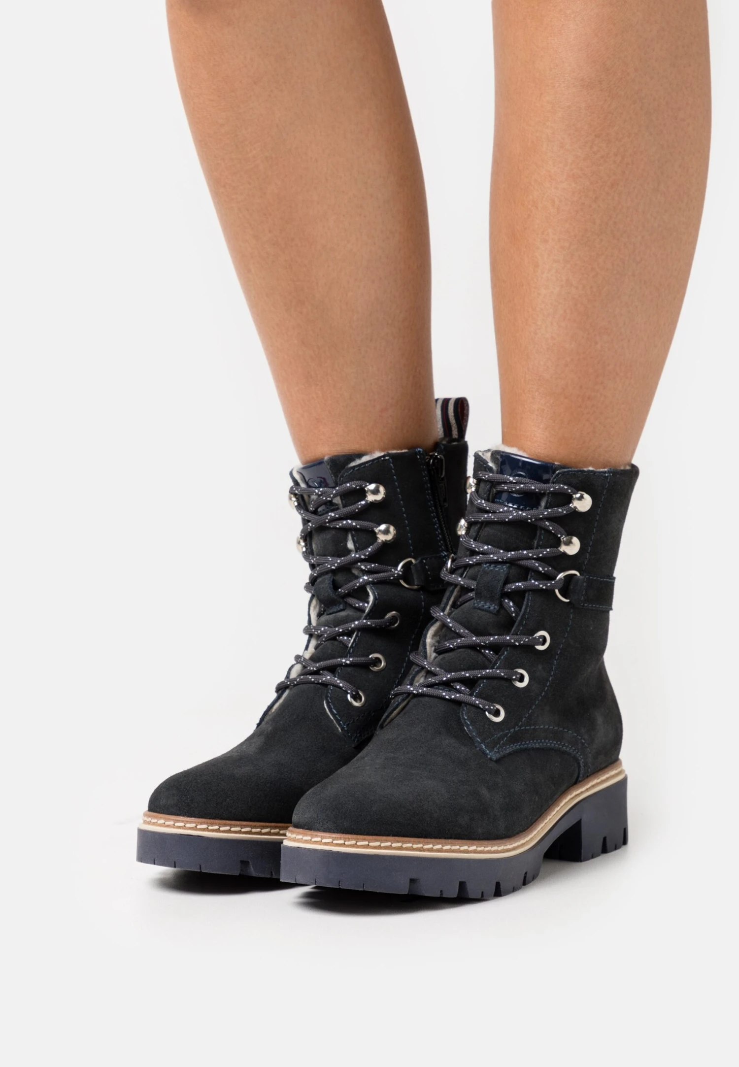 Tamaris Bottines À Lacets - Navy 1 Tamaris Bottines À Lacets - Navy