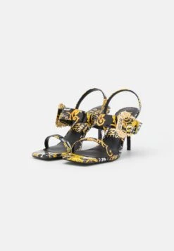 Versace Jeans Couture Sandales À Talons Hauts - Black/Gold -Tamaris Boutique 9d5fc08b1ef84382984b345e29de67ad