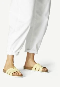 Tamaris Mules - Soft Lemon Pat