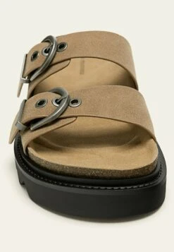 Stradivarius Buckled Flat - Mules - Beige -Tamaris Boutique b14f7371563646ff8c350acba42ec2cb