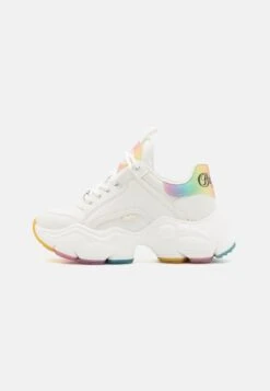 Buffalo BINARY - Baskets Basses - Offwhite/rainbow
