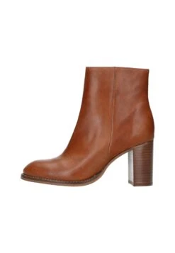 Bottines À Talons Hauts - Cognac