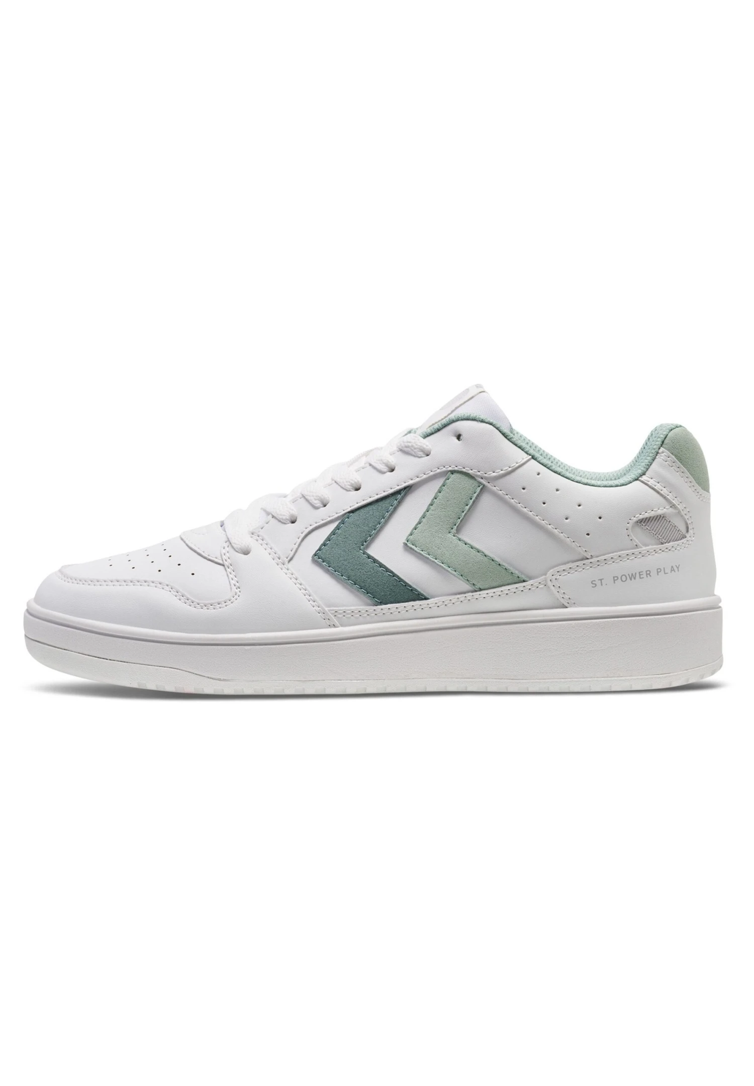 Hummel St Power Play Wmns - Baskets Basses - White/Erayish Green 1 Hummel St Power Play Wmns - Baskets Basses - White/Erayish Green