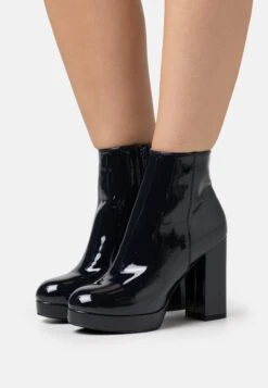 Even&Odd Bottines À Plateau - Dark Blue