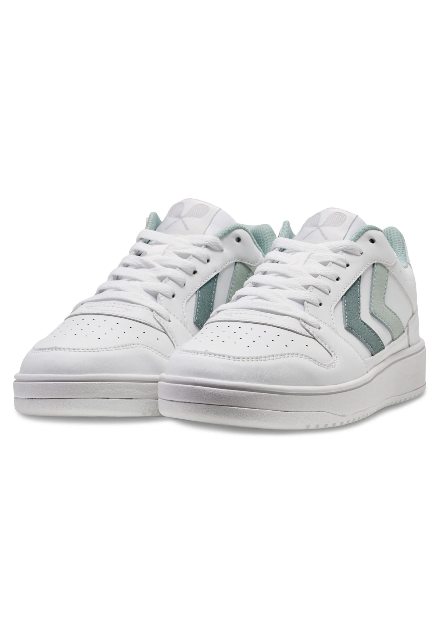 Hummel St Power Play Wmns - Baskets Basses - White/Erayish Green 2 Hummel St Power Play Wmns - Baskets Basses - White/Erayish Green – Image 2