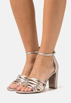 Marco Tozzi Sandales À Talons Hauts - Rose Metallic Comb