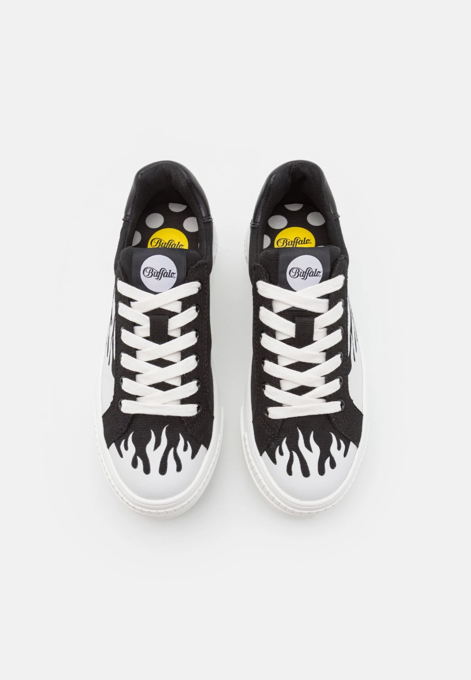 Buffalo Paired Flame - Baskets Basses - Black/White 6 Buffalo Paired Flame - Baskets Basses - Black/White – Image 6