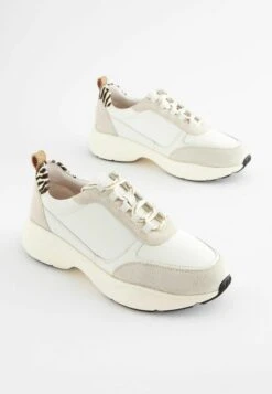 Next Signature Leather Chunky Standard - Baskets Basses - White Zebra -Tamaris Boutique d44e9b2345ab44c2ba5233c825899565