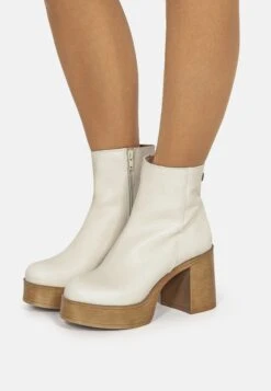 MTNG Bottines À Plateau - Blanco