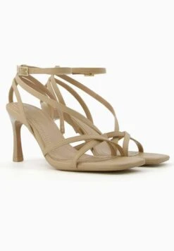 BERSHKA With Ankle Strap - Strappy - Sandales - Sand -Tamaris Boutique de7ca72f61a44bccb63baa060d089683