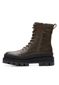 Clarks Orianna2 Hike - D - Bottines À Plateau - Dark Olive Lea
