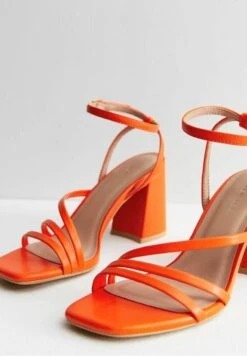 New Look Strappy Block Heel - Sandales À Talons Hauts - Orange -Tamaris Boutique f03ec42b3164487590fde23fc8d047a9