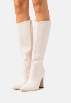 Bottes À Talons Hauts - Beige