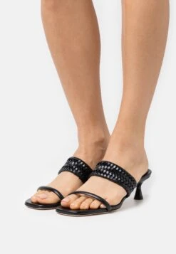 Bow - Mules À Talons - Black