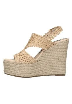 Sandales Compensées - Beige