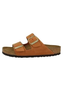 Birkenstock Arizona Sfb Nubuck Narrow - Mules - Pecan