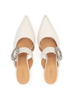 Kazar New Luciana - Mules À Talons - White -Tamaris Boutique fadb7349e7044eacbb1fc6fa7ab4d1f2