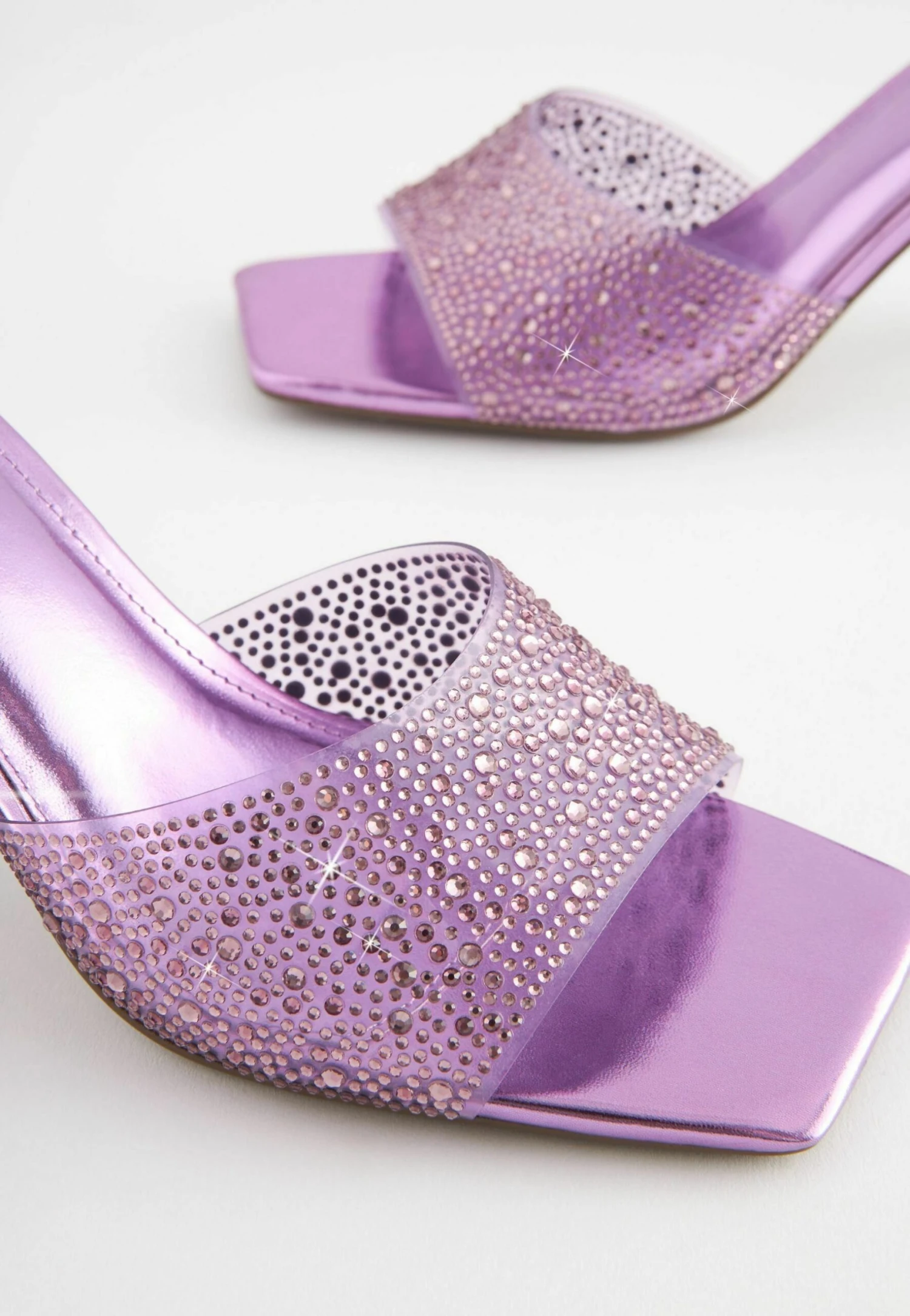 Next Forever Comfort Vinyl Jewel - Mules À Talons - Lilac Purple 5 Next Forever Comfort Vinyl Jewel - Mules À Talons - Lilac Purple – Image 5